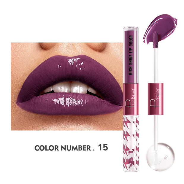 Long-Lasting Lip Glaze & Oil  - Silky Creamy Texture, Waterproof & Sweatproof, Matte Finish