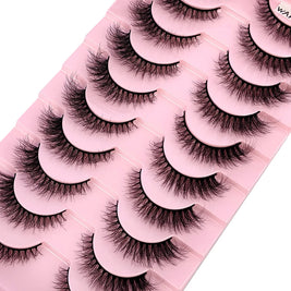 NEW 10 Pairs Natural False Eyelashes Fake Lashes Long Makeup 3d Mink Lashes Extension Eyelash Mink Eyelashes for Beauty 54