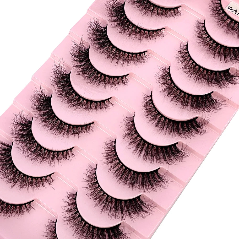 NEW 10 Pairs Natural False Eyelashes Fake Lashes Long Makeup 3d Mink Lashes Extension Eyelash Mink Eyelashes for Beauty 54
