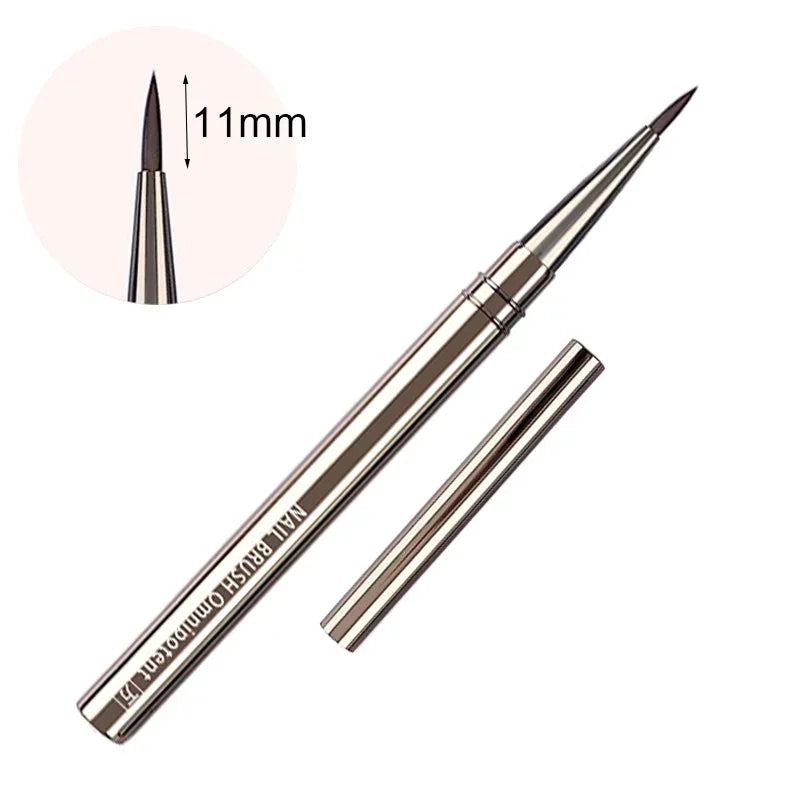 Nails Art Brush Pen 3D Tips Pattern Phototherapy Acrylic UV Gel Extension Builder Coating Painting Liner Brushes Manicure Tools
