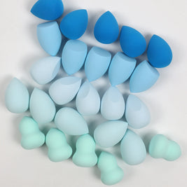 25 Beauty Eggs (Makeup Sponges), Foundation Make-Up Mixed Beauty Sponges, Liquid, Cream and Powder Flawless, Multi-Color Makeup