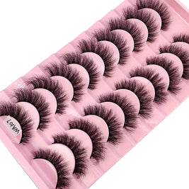 NEW 10 Pairs Natural False Eyelashes Fake Lashes Long Makeup 3d Mink Lashes Extension Eyelash Mink Eyelashes for Beauty 54