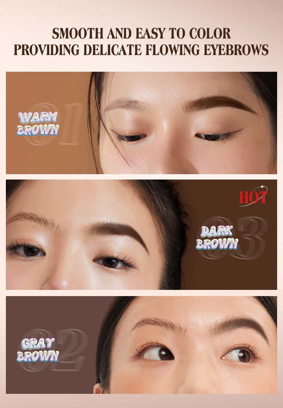 808ultastudios Eyebrow Pomade Brow Gel Creamy 4 Colors Natural Waterproof Long Lasting Highly Tint Eyebrow Shade With Brush Makeup