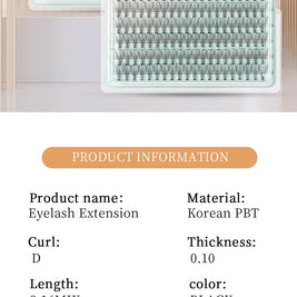 Russian Eyelash Extensions, Individual Lashes, 14 Rows, 10D, 20D, 30D, 40D, 14 Rows, 9-16mm, Natural Thick, New, 280 Pcs