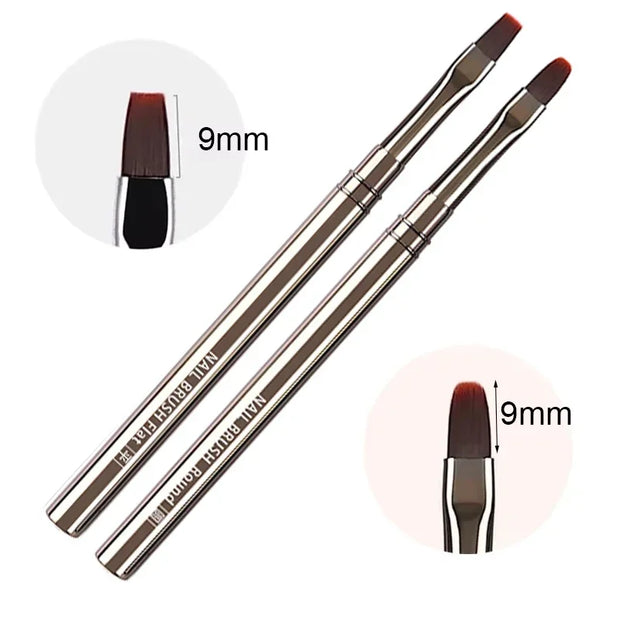 Nails Art Brush Pen 3D Tips Pattern Phototherapy Acrylic UV Gel Extension Builder Coating Painting Liner Brushes Manicure Tools