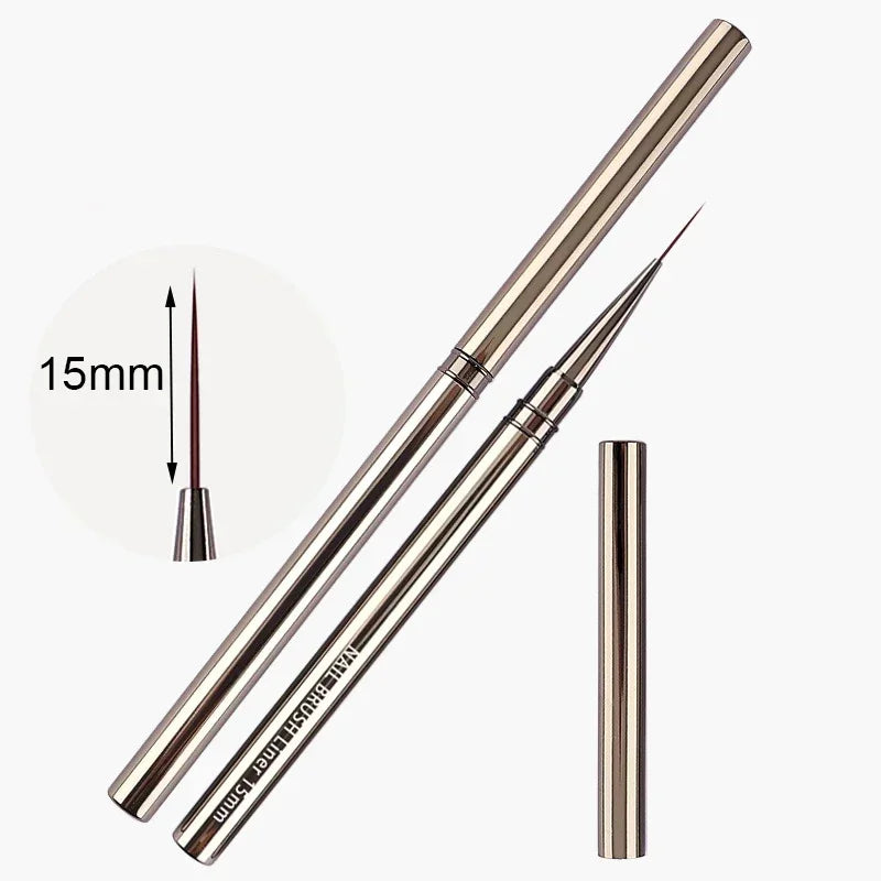 Nails Art Brush Pen 3D Tips Pattern Phototherapy Acrylic UV Gel Extension Builder Coating Painting Liner Brushes Manicure Tools