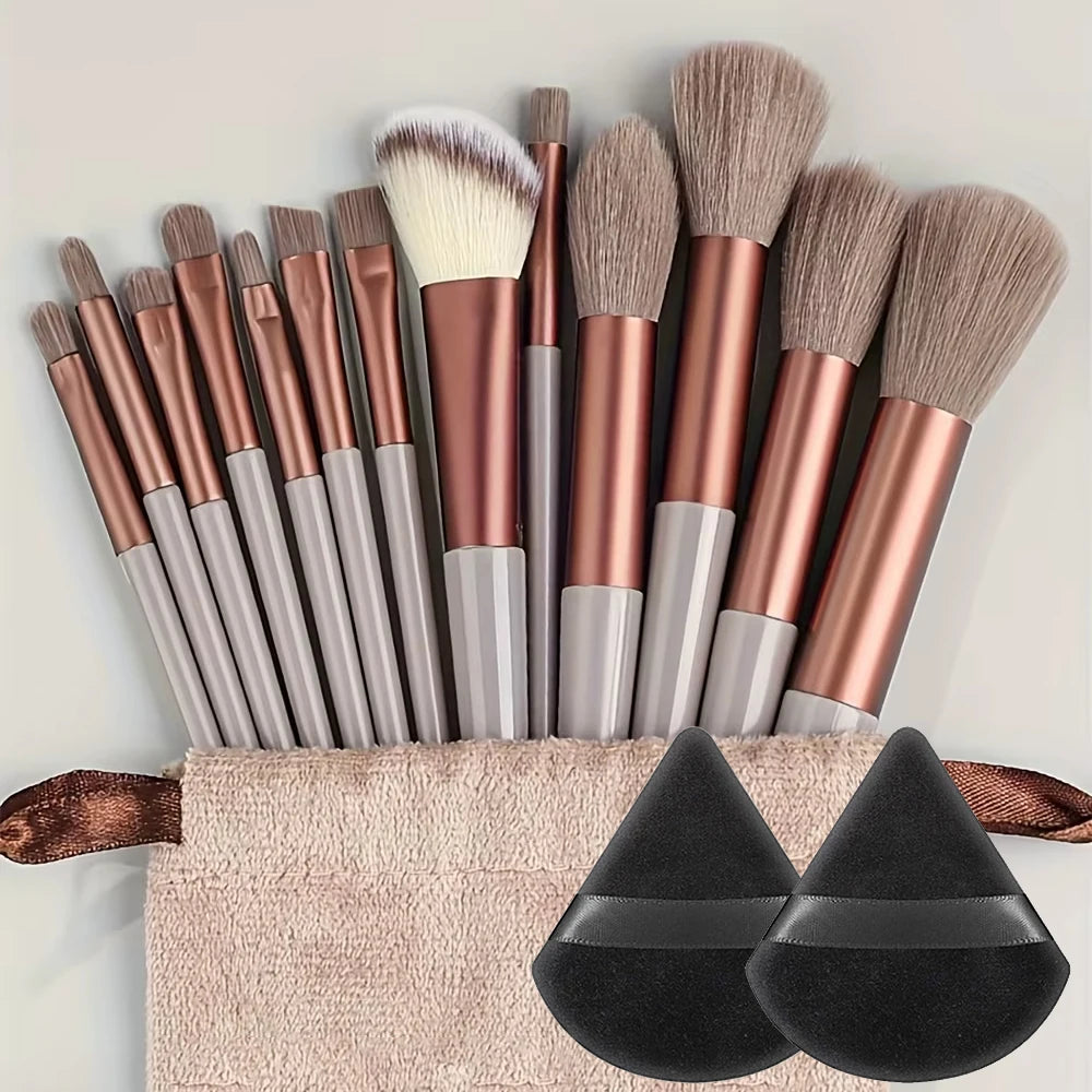13pcs Makeup Brush Brushes Set Cosmetic Makeup Sponge Makeup Brush Beauty Tools Eyeshadow Blush Professional Brush Set
