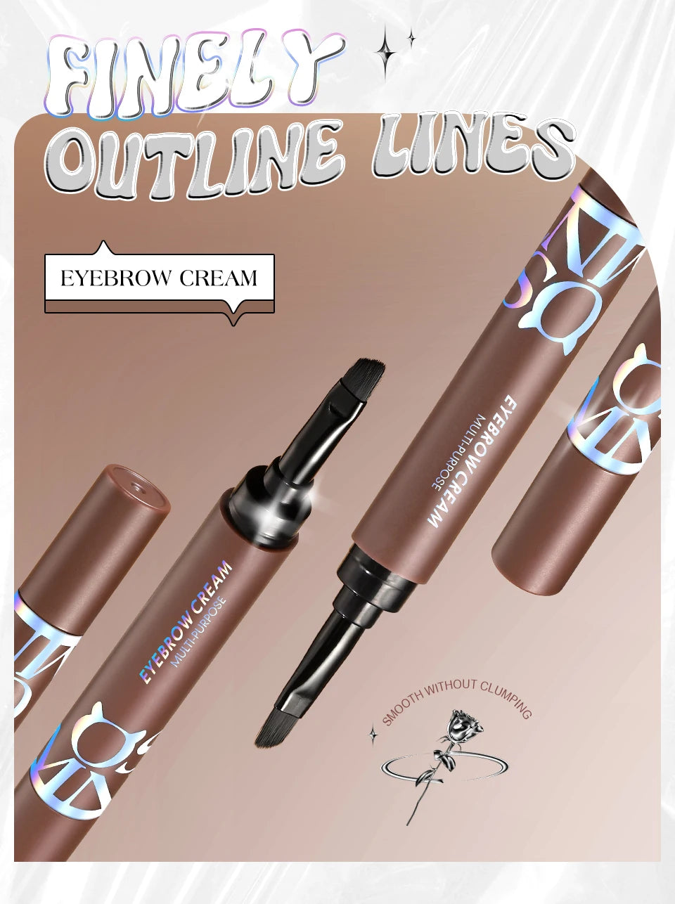 808ultastudios Eyebrow Pomade Brow Gel Creamy 4 Colors Natural Waterproof Long Lasting Highly Tint Eyebrow Shade With Brush Makeup