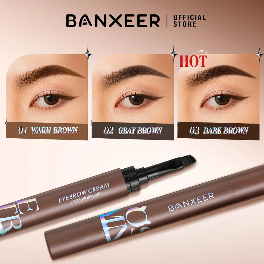 808ultastudios Eyebrow Pomade Brow Gel Creamy 4 Colors Natural Waterproof Long Lasting Highly Tint Eyebrow Shade With Brush Makeup
