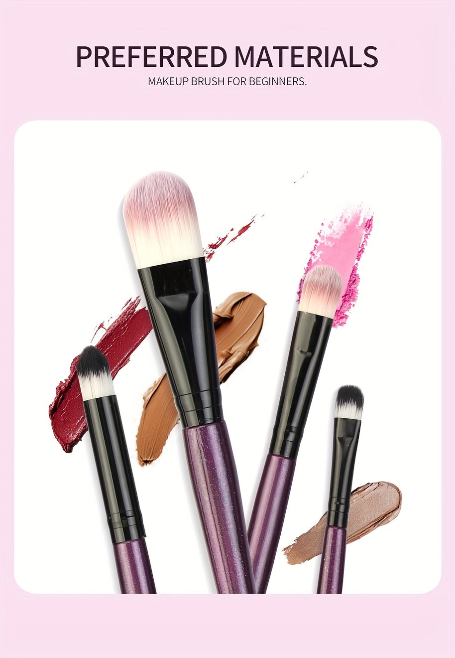 20Pcs/23pcs Makeup Brushes Set Professional Soft Synthetic Hair Powder Foundation Eyeshadow Make Up Brushes Cosmetics Makeup Brush Set, Black Or Purple