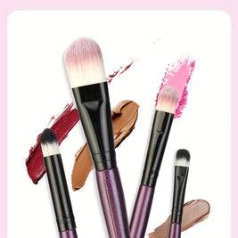 20Pcs/23pcs Makeup Brushes Set Professional Soft Synthetic Hair Powder Foundation Eyeshadow Make Up Brushes Cosmetics Makeup Brush Set, Black Or Purple