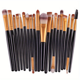 20Pcs/23pcs Makeup Brushes Set Professional Soft Synthetic Hair Powder Foundation Eyeshadow Make Up Brushes Cosmetics Makeup Brush Set, Black Or Purple