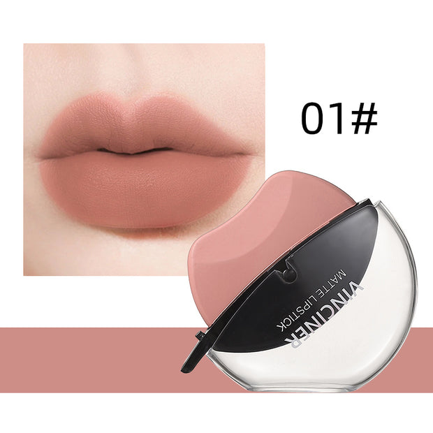 Lazy Lipstick Matte Lipstick Lazy Lipstick Beauty Waterproof Long-Lasting Lip Liquid Lipstick Lip Gloss Makeup High Pigmented Non-Stick Cup