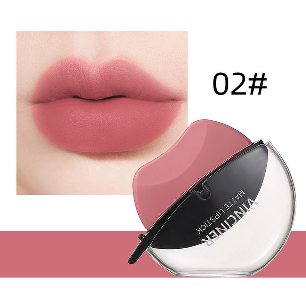 Lazy Lipstick Matte Lipstick Lazy Lipstick Beauty Waterproof Long-Lasting Lip Liquid Lipstick Lip Gloss Makeup High Pigmented Non-Stick Cup