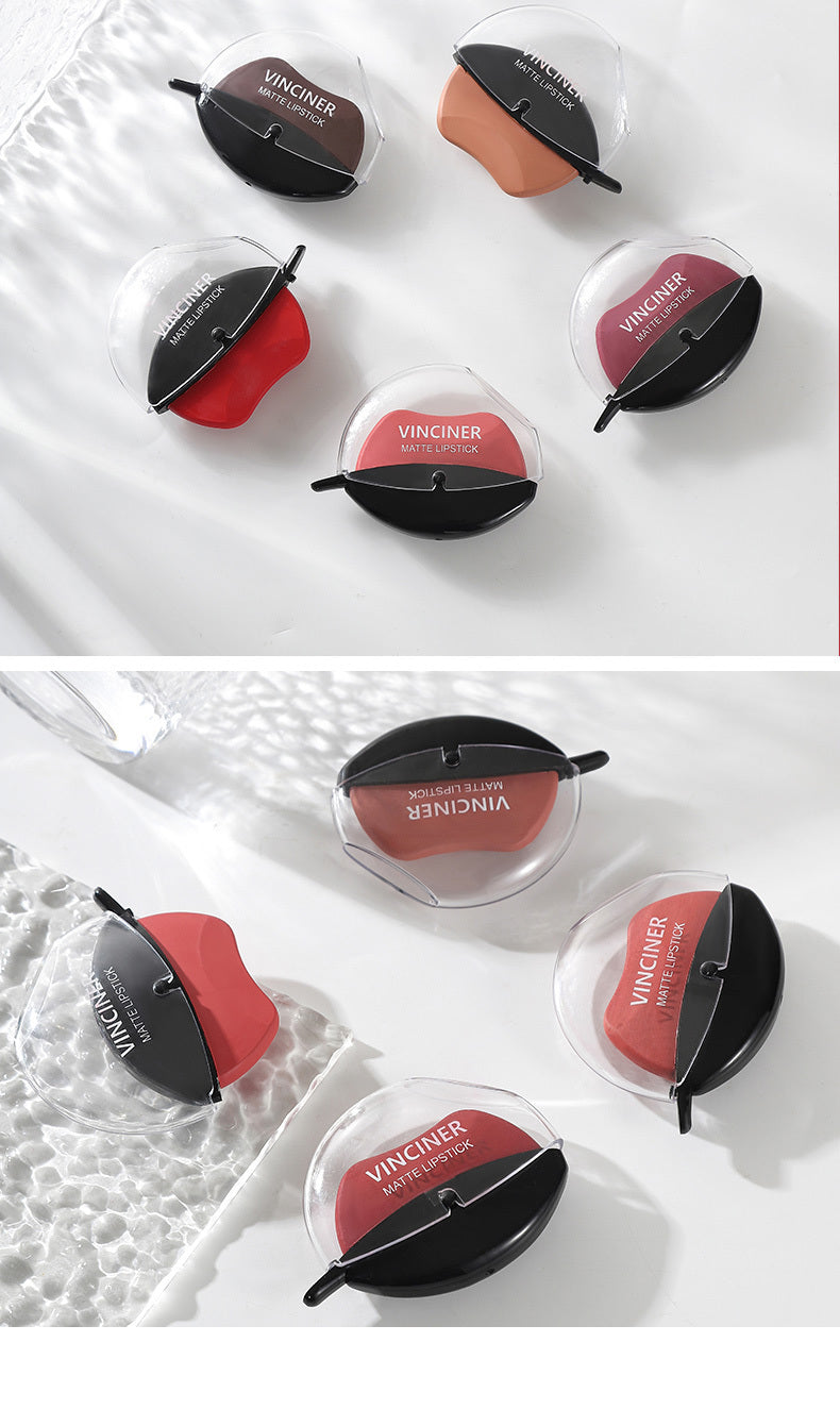 Lazy Lipstick Matte Lipstick Lazy Lipstick Beauty Waterproof Long-Lasting Lip Liquid Lipstick Lip Gloss Makeup High Pigmented Non-Stick Cup